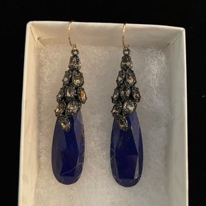 Alexis Bittar Lucite and Crystal Drop Earrings